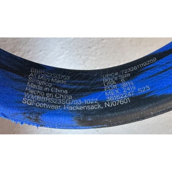 Rugged Shark Brand Blue & Black Clogs Geometric Boy's Size 6W - Picture 13 of 14